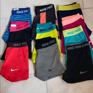 Nike pro shorts 10 pairs SOLD SOLD SOLD